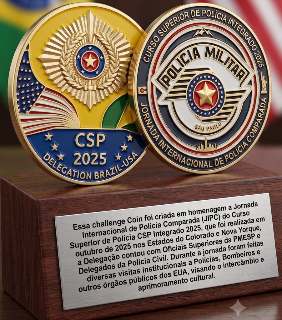 CHALLENGE COIN DO CSP 2025 JORNADA INTERNACIONAL DE POLICIA COMPARADA challenge-coin-do-csp-2025-jornada-internacional-de-policia-comparada